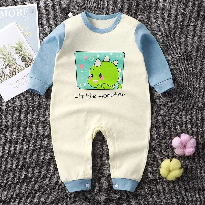 Newborn Cotton Cartoon Unisex Jumpsuit