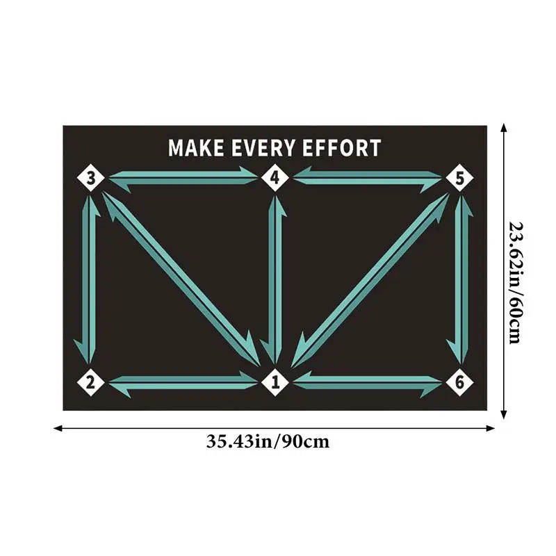 Soccer practice mat for kids