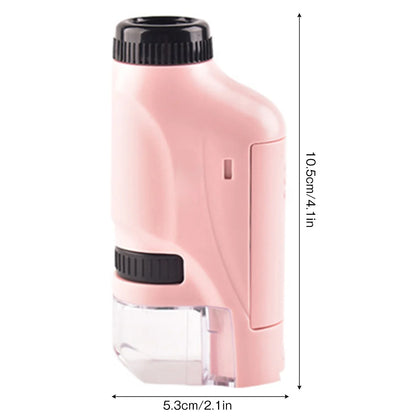 60-120x educational mini handheld microscope toy