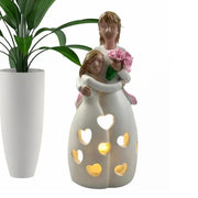 Mother Hugging Daughter Candlestick Holder | East R Us
