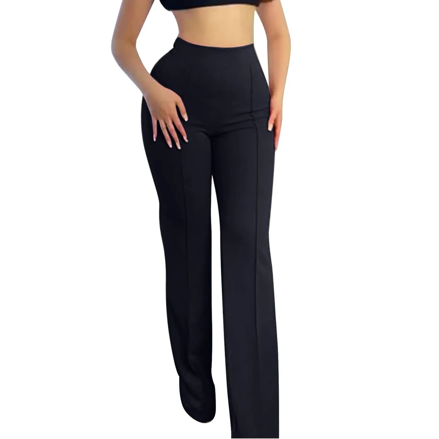 Casual fashion micro flared pants