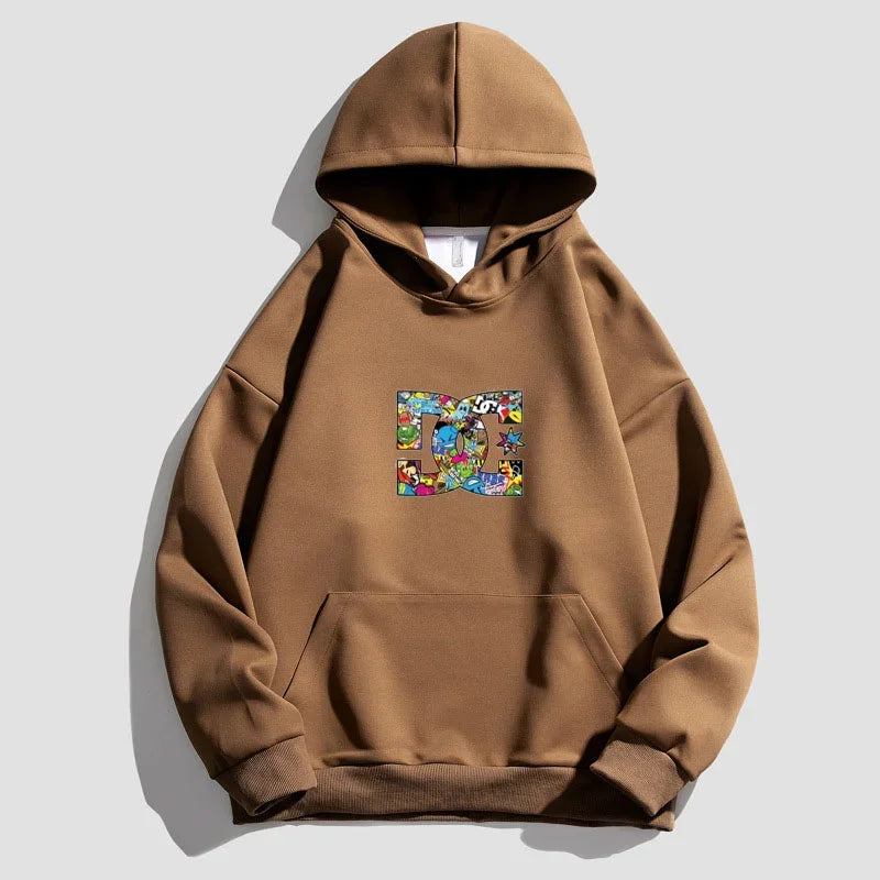 Letter Printing Hooded Sweater