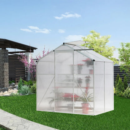 Polycarbonate rain gutter roof vent walk-in aluminum grow house