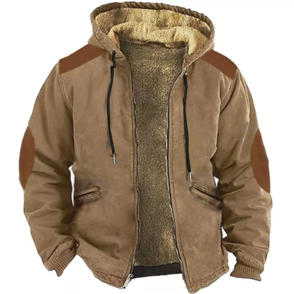 Fashion Fleecing Hooded Zipper Padded Jacket