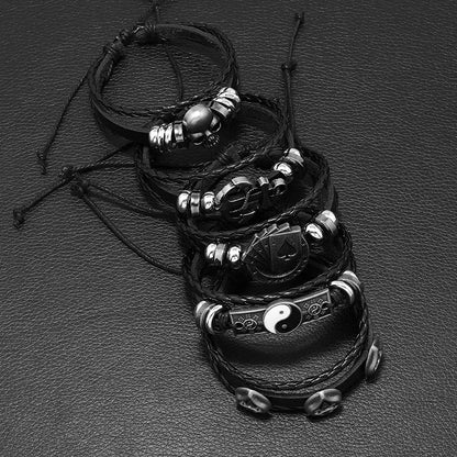 Fashion Multi-layer Beaded Leather Bracelet