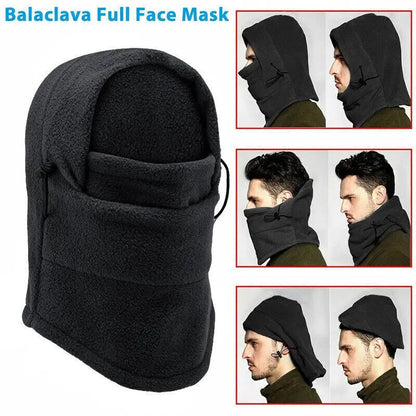 Winter thermal fleece balaclava scarf