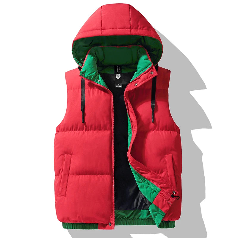 Warm Windproof Hooded Vest