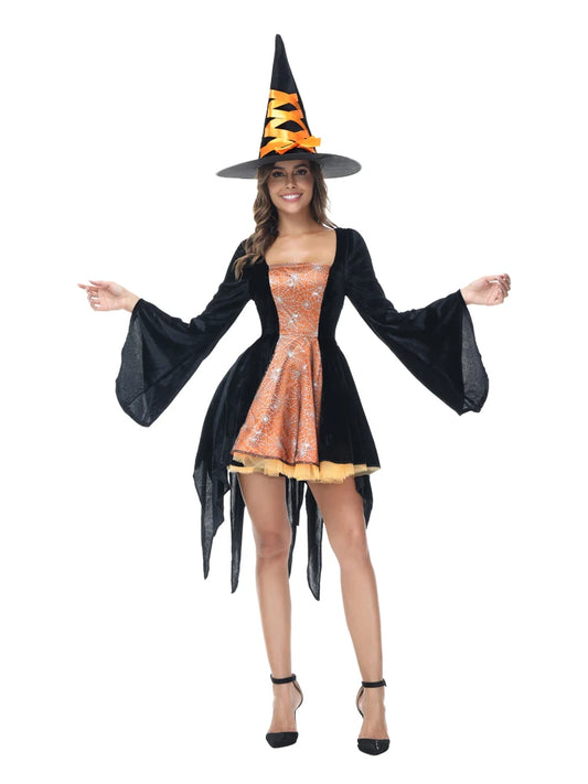 Gothic Short Witch Halloween Costumes