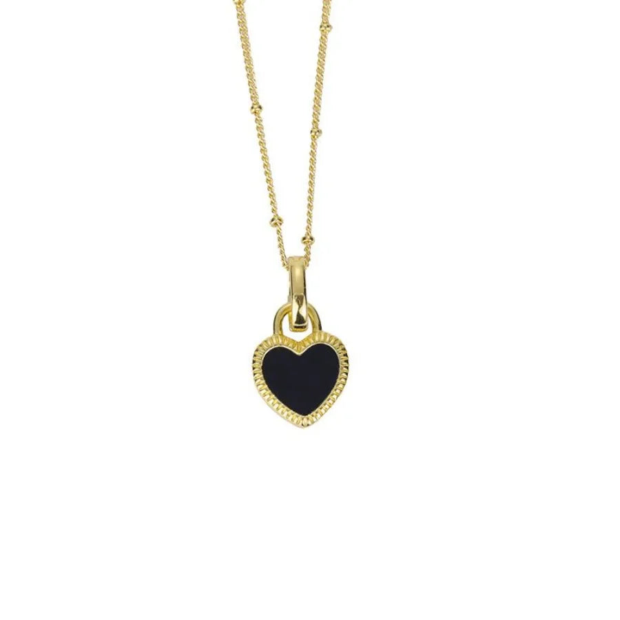 Elegant Clavicle Double-sided Love Necklace