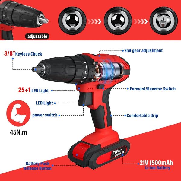 Cordless Electric Drill Repair Tool