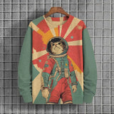 Japanese 3D Printed Casual Hoody Sweatshirt
