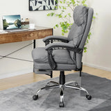 Ergonomic Padded Reclining Chair With Retractable Footrest