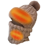 Electric Heating Warm Face Cover Neck Warmer Cap