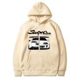 Manga Print Loose Long Sleeve Hoodie