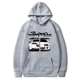 Manga Print Loose Long Sleeve Hoodie