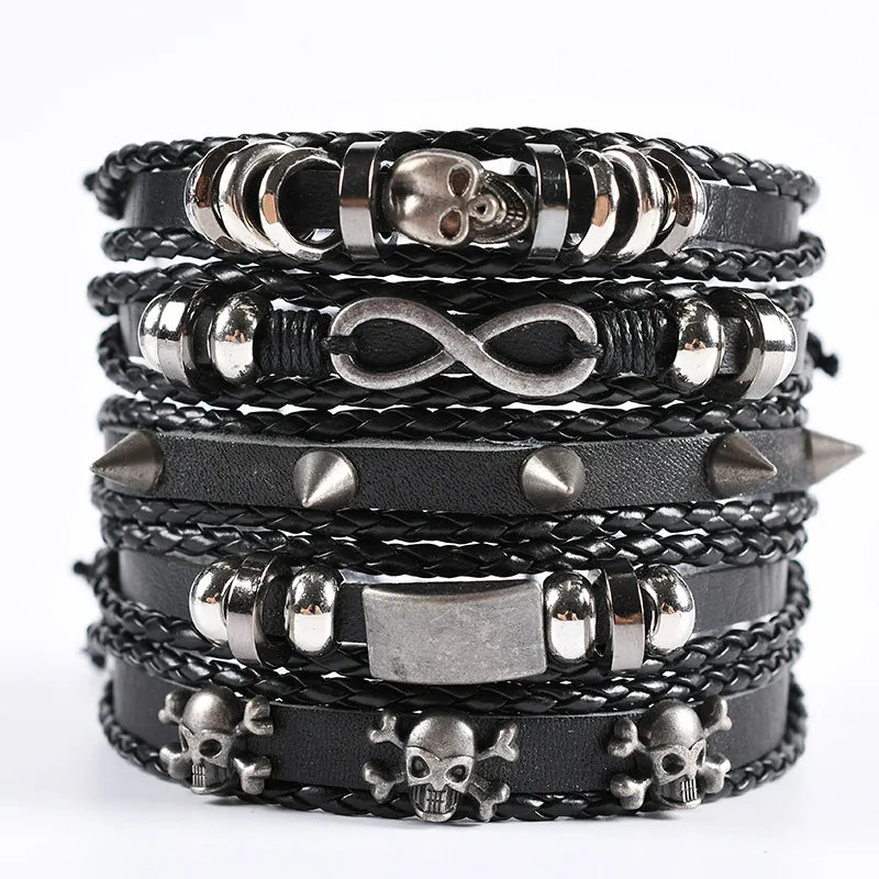 Fashion Multi-layer Beaded Leather Bracelet