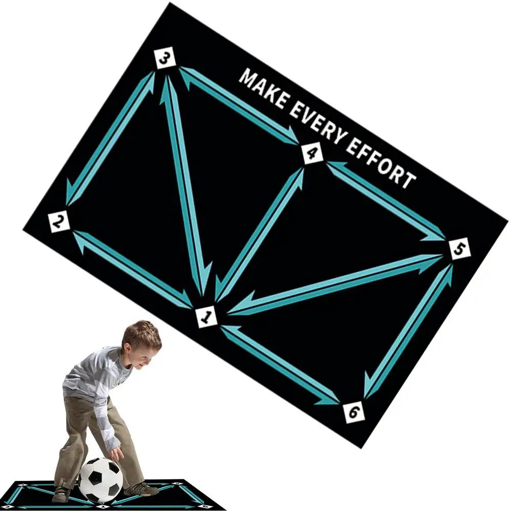 Soccer practice mat for kids