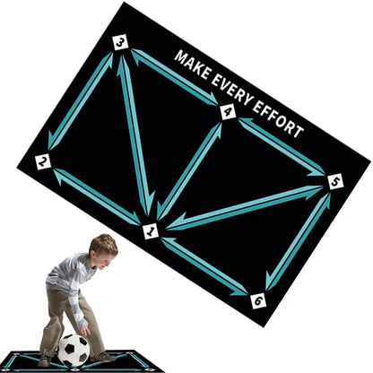 Soccer practice mat for kids