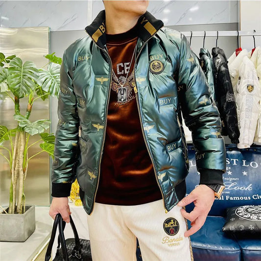 Fashion men's down vintage jacket