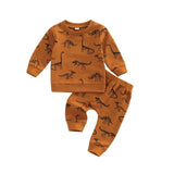 Cotton Rainbow Fall Baby Clothing Suit