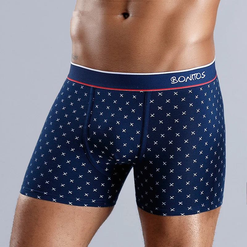 Cotton print boxers for men