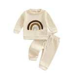Cotton Rainbow Fall Baby Clothing Suit