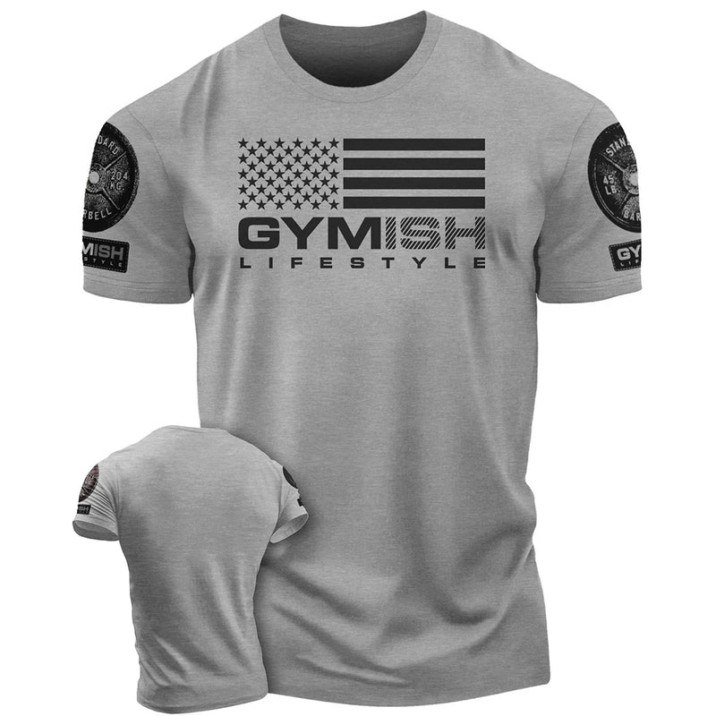 Men's Fitness T-Shirt - Short Sleeve Gym Wear | East R Us