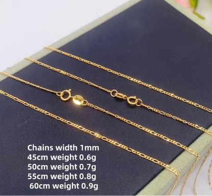 Au750 18k real gold necklace