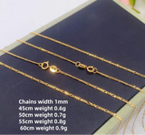 AU750  18K Real Gold Necklace