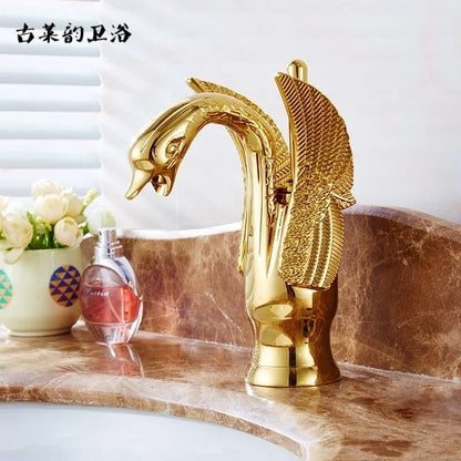 Single lever stream spout hot cold water mixer