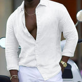 Fashion Loose Buttoned Turn-down Collar Shirt