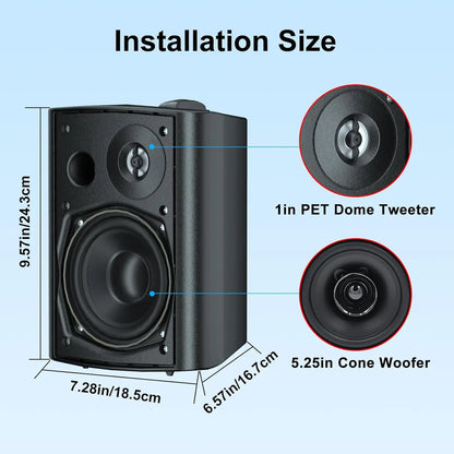 Waterproof dual speakers