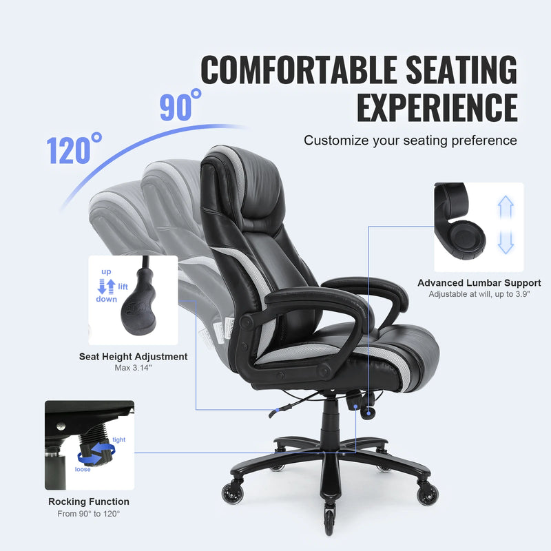 PU Leather Ergonomic Office Chair