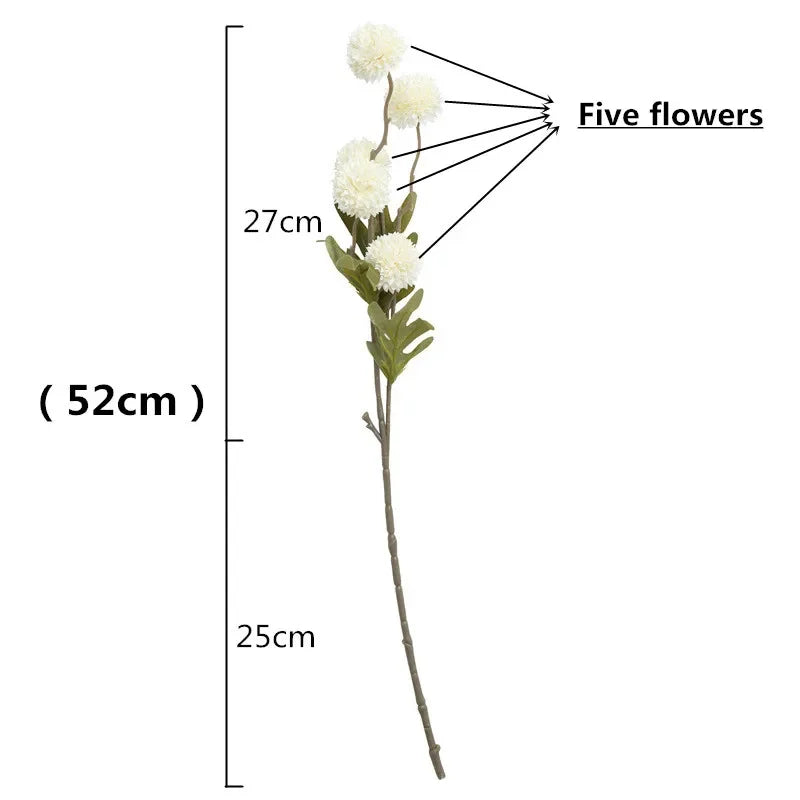 Silk dandelion artificial flower bouquet
