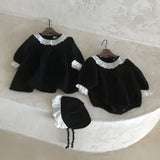 Lace Cotton Long Sleeve Princess Dress