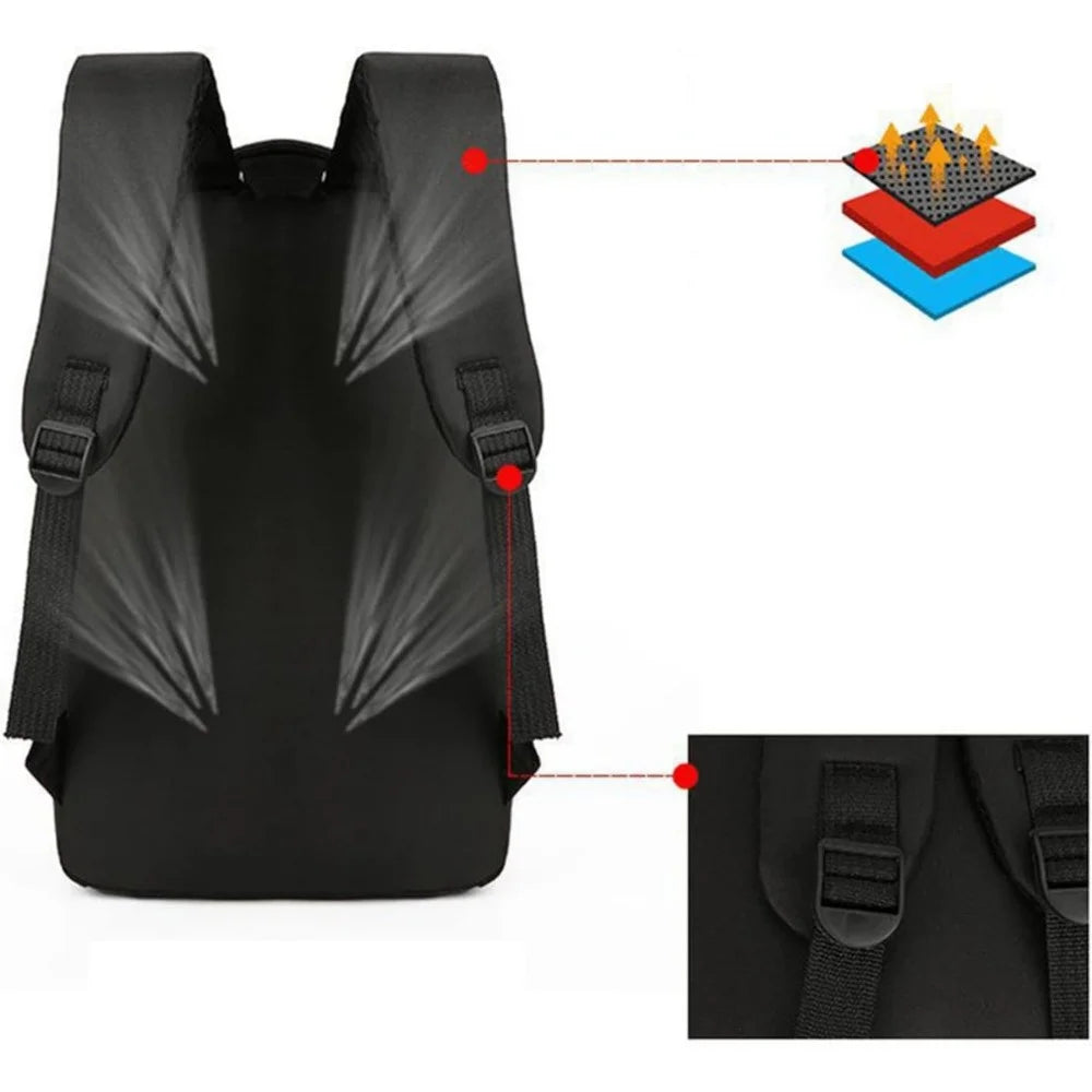 3pcs versatile trendy washable computer bag