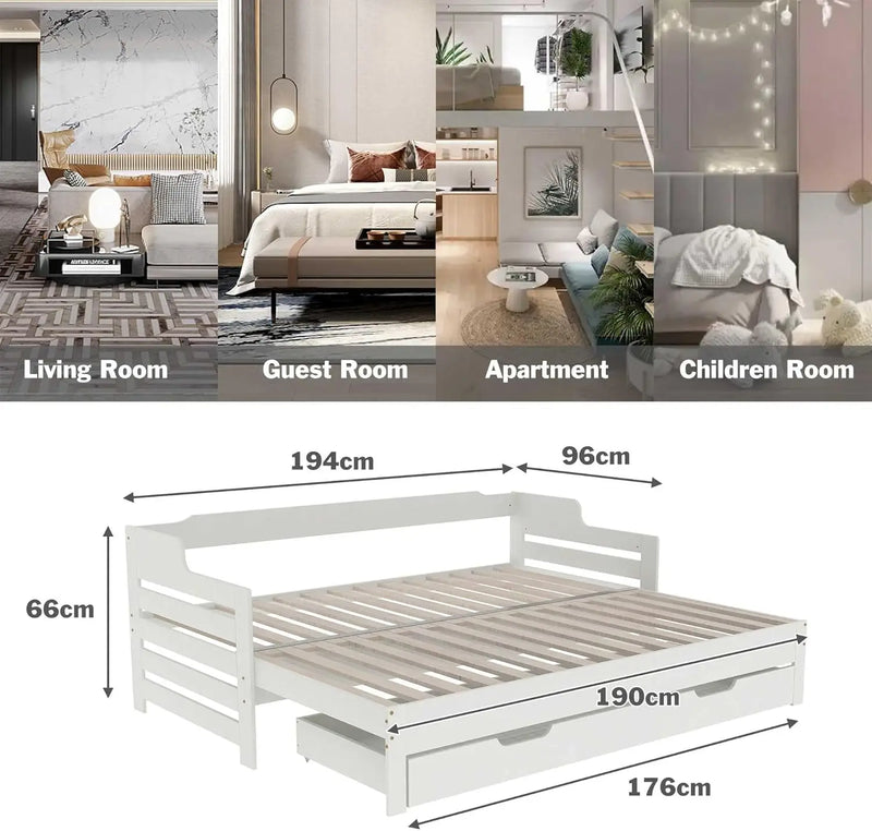 Drawer Cabin Single Guest Sofa Bed