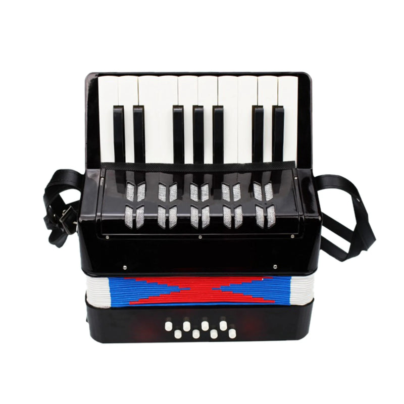 Kid's 17-Key 8 Bass Mini Accordion Educational Musical Instrument