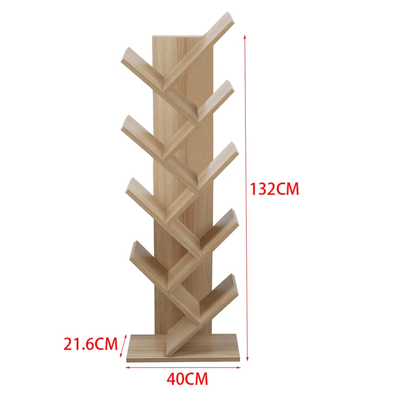 Rustic Standing Tree Bookshelf