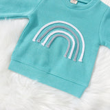 Cotton Rainbow Fall Baby Clothing Suit