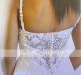 Women's Sleeveless Mermaid Lace Wedding Dress