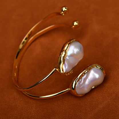 Pearl 24 K Gold Plated Bracelet