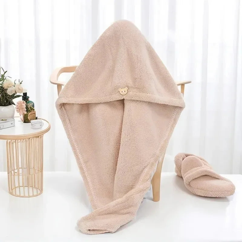Absorbent quick dry wipe hair towel
