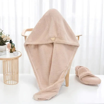 Absorbent quick dry wipe hair towel