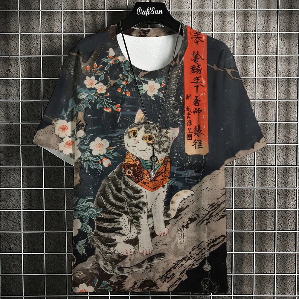 Animal Print Casual T-Shirt - Stylish Loose Tee | East R Us