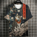 Animal Print Casual T-Shirt - Stylish Loose Tee | East R Us