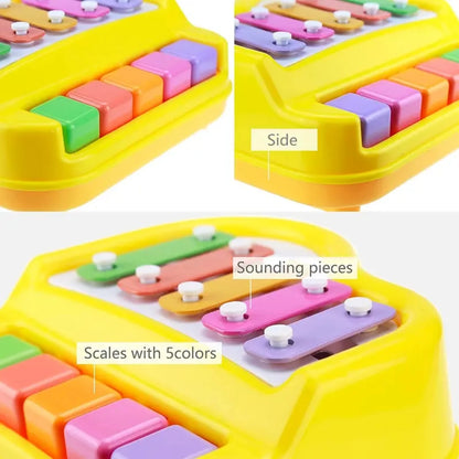 2 in 1 mini percussion xylophone piano toy