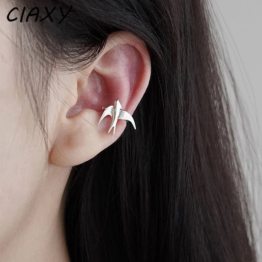 Swallow Bird Clip on Earrings