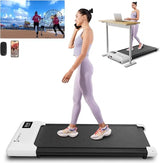 2 In 1 Under Desk Walk 35.5 X 15.5 Inch Run Area Treadmill