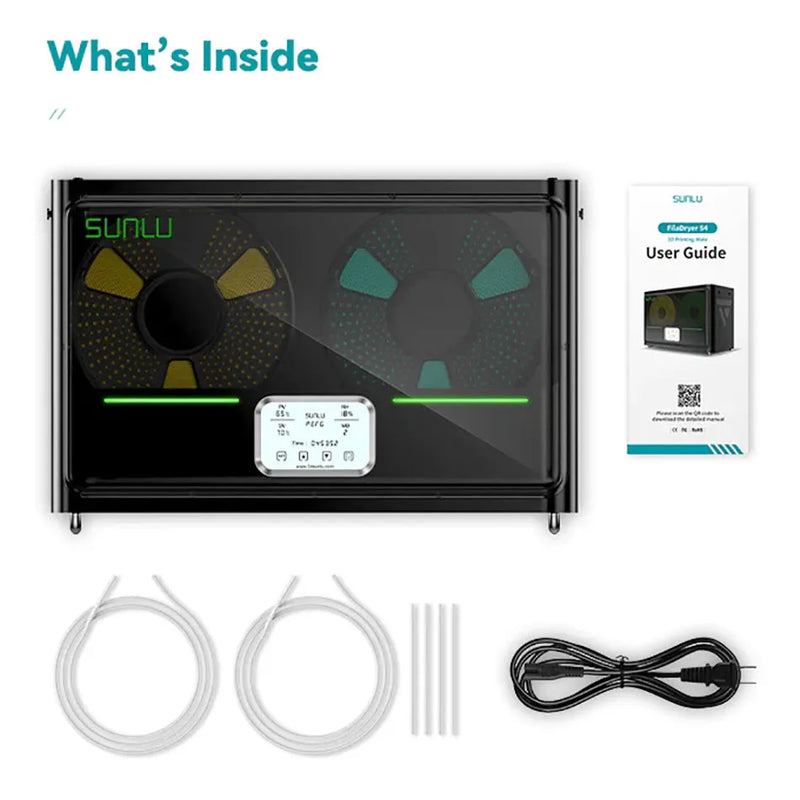 S4 Dryer Filament 3D Printer Parts With 4 Rolls